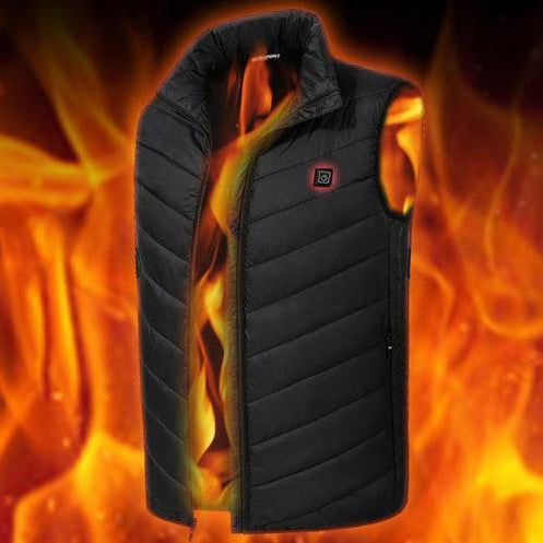 Gilet chauffante électrique USB à 8 zones pour homme et femme - SURENHAP - lavable - 3 températures
