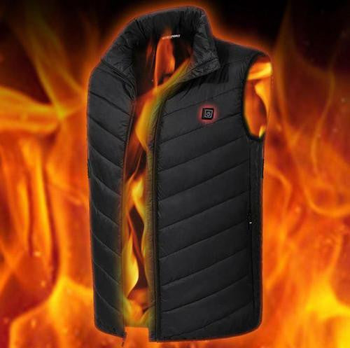 Gilet chauffante électrique USB à 8 zones pour homme et femme - SURENHAP - lavable - 3 températures