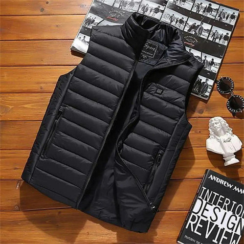 Gilet chauffante électrique USB à 8 zones pour homme et femme - SURENHAP - lavable - 3 températures