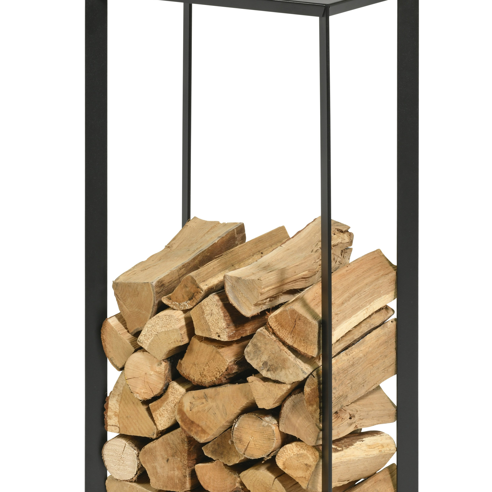 Range-bûches acier noir Arcadia DIXNEUF — Design moderne et robuste