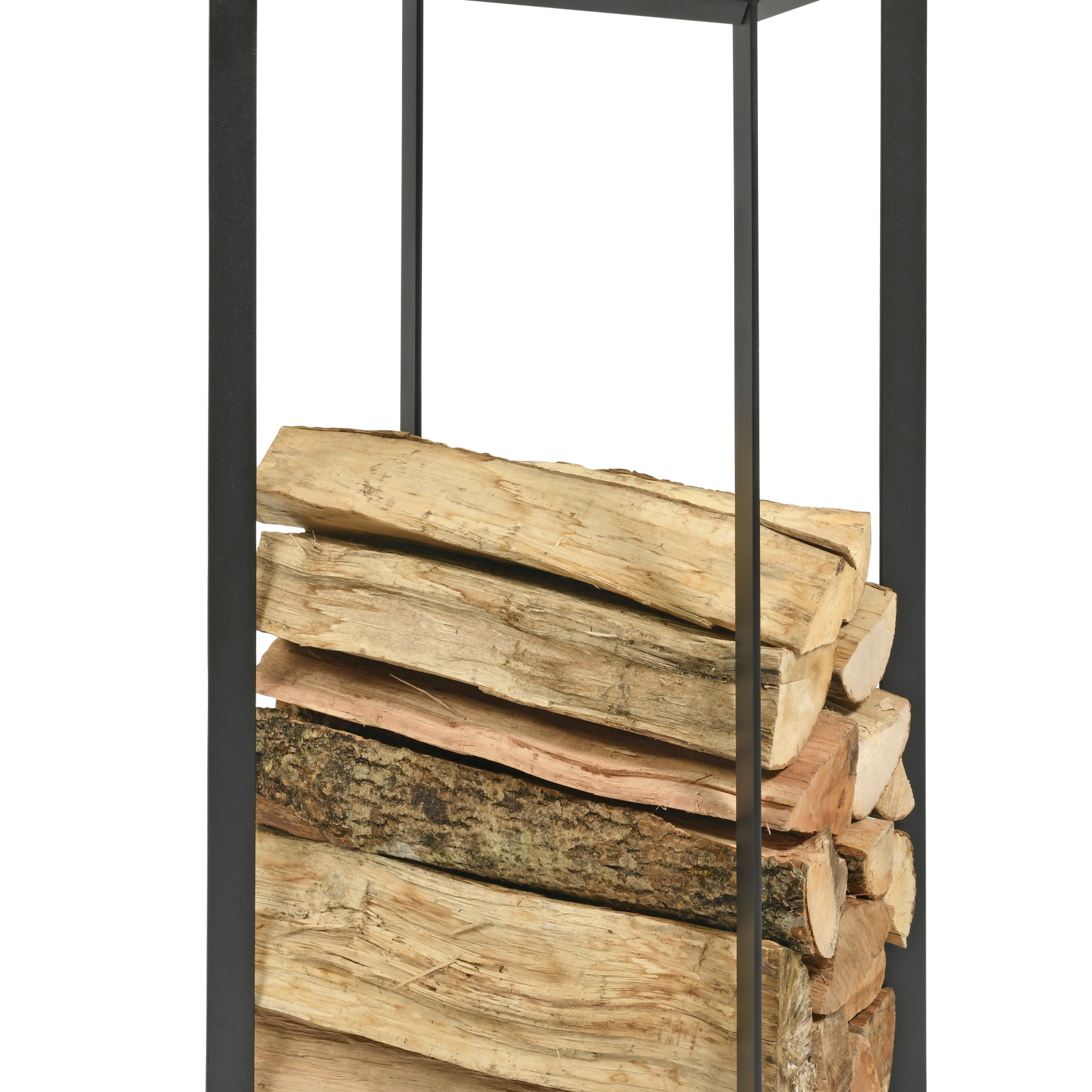 Range-bûches acier noir Arcadia DIXNEUF — Design moderne et robuste
