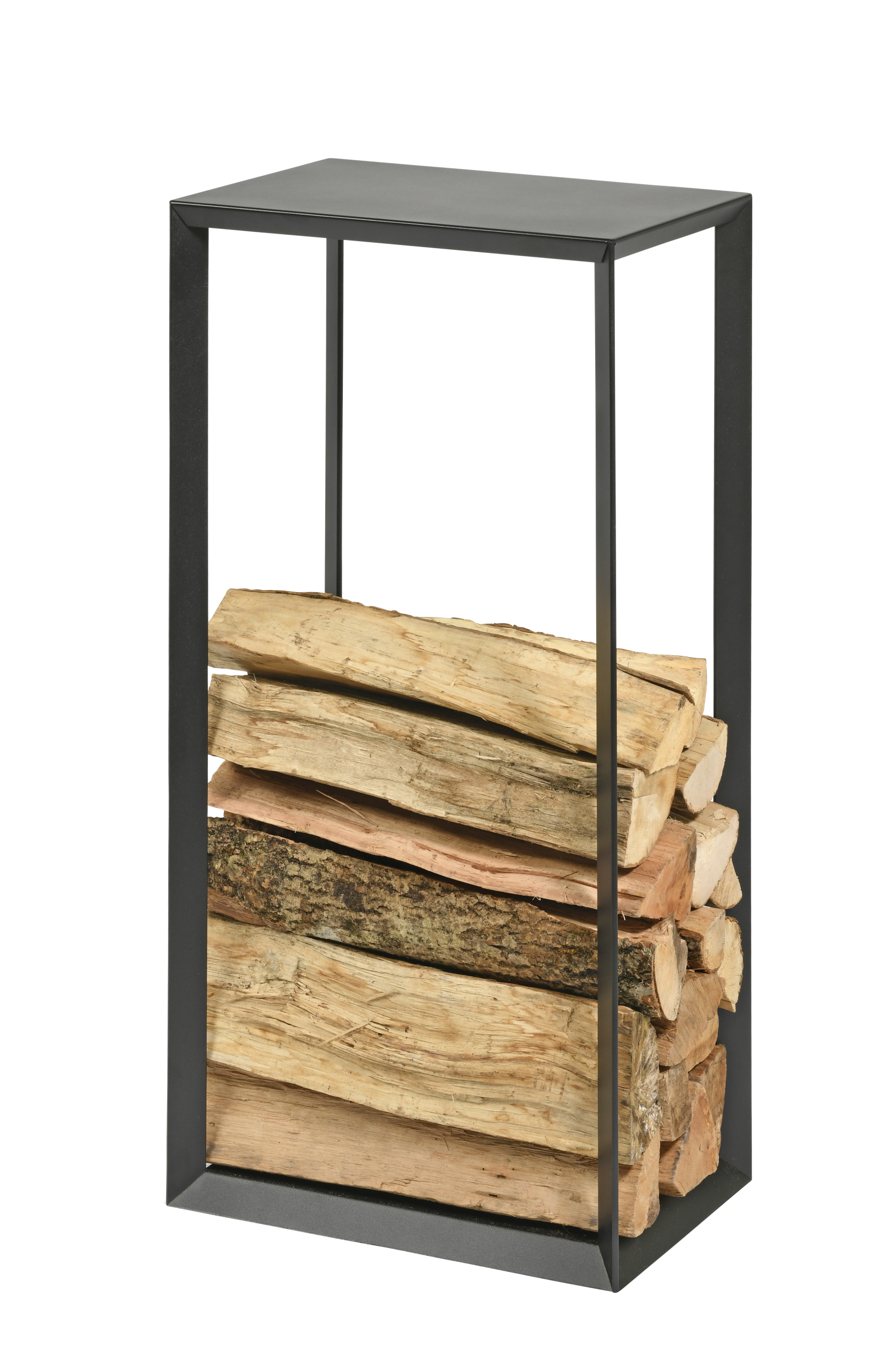 Range-bûches acier noir Arcadia DIXNEUF — Design moderne et robuste