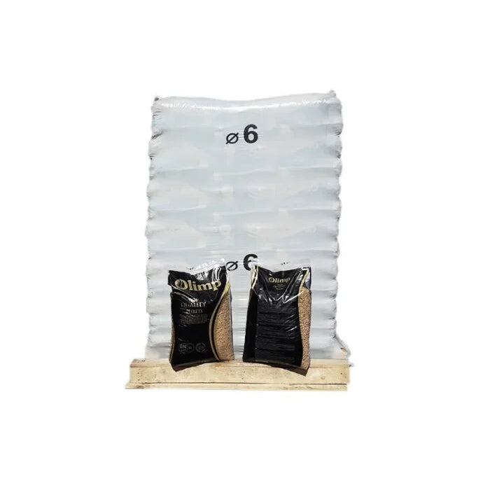Granulés OLIMP Din+, EN+A1 – Palette de 15 sacs de 15kg